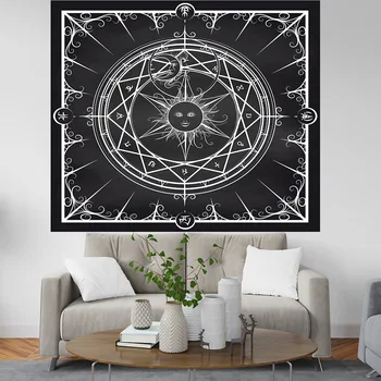 

Vintage Ramadan Muslim Tapestry Arab Style Wall Hanging Mat Polyester Thin Blanket Mat Blanket Pay Respects To Sovereign