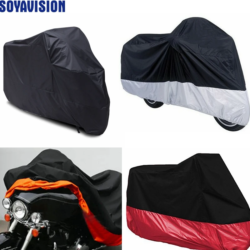116'' XXXL Motorcycle Cover 210D Waterproof For Harley Touring Dyna Road Honda 