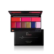 Pudaier сексуальный набор помад 9 цветов Увлажняющий Крем матовые Губы Помада Палитра Блеск для губ Макияж Красота оттенок косметика