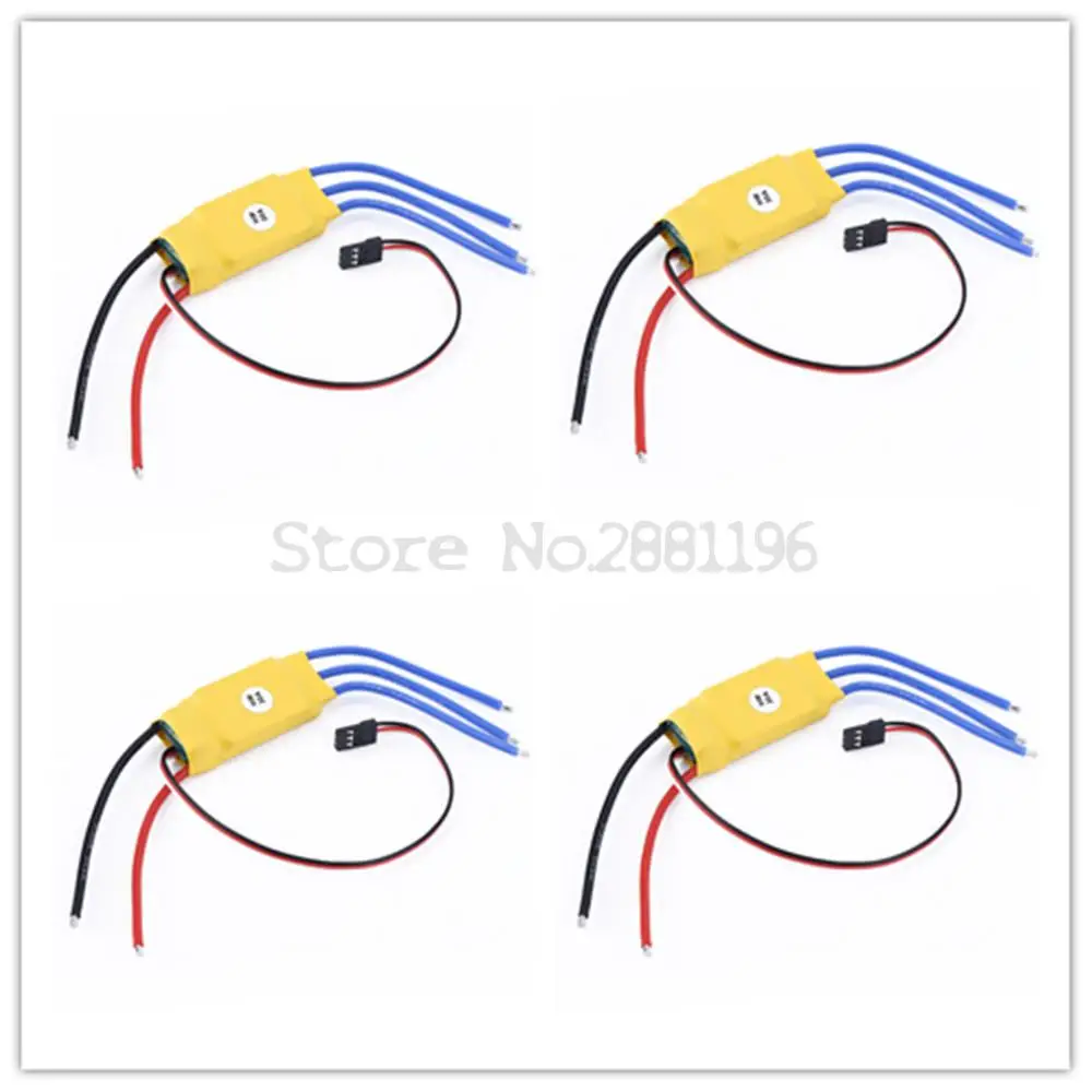 4PCS 30A Brushless Motor Speed Controller RC BEC ESC T-rex 450 V2 Helicopter Boat 4PCS 30A Brushless Motor Speed Controller RC BEC ESC T-rex 450 V2 Helicopter Boat