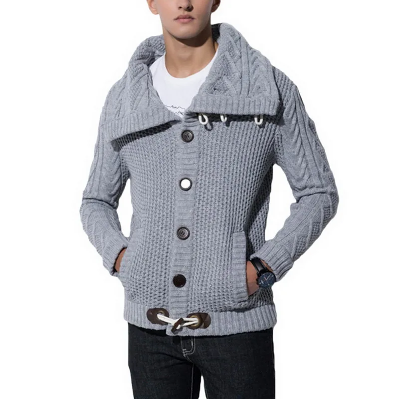 Fashion Men Autumn Winter Casual Cardigan Sweater Coat Knitting Sweater Coats