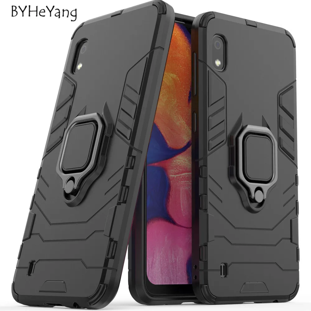 

For Samsung Galaxy A10 Case A10 Cover Car Holder Magnetic Suction Ring Bracket Armor Cover for Samsung Galaxy A10 A105F Case