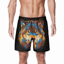 3D печать пляжные короткие летние быстросохнущие мужские шорты для плавания мужские шорты женский купальник для серфинга мужские Спортивные Шорты Для Бега Спортзала