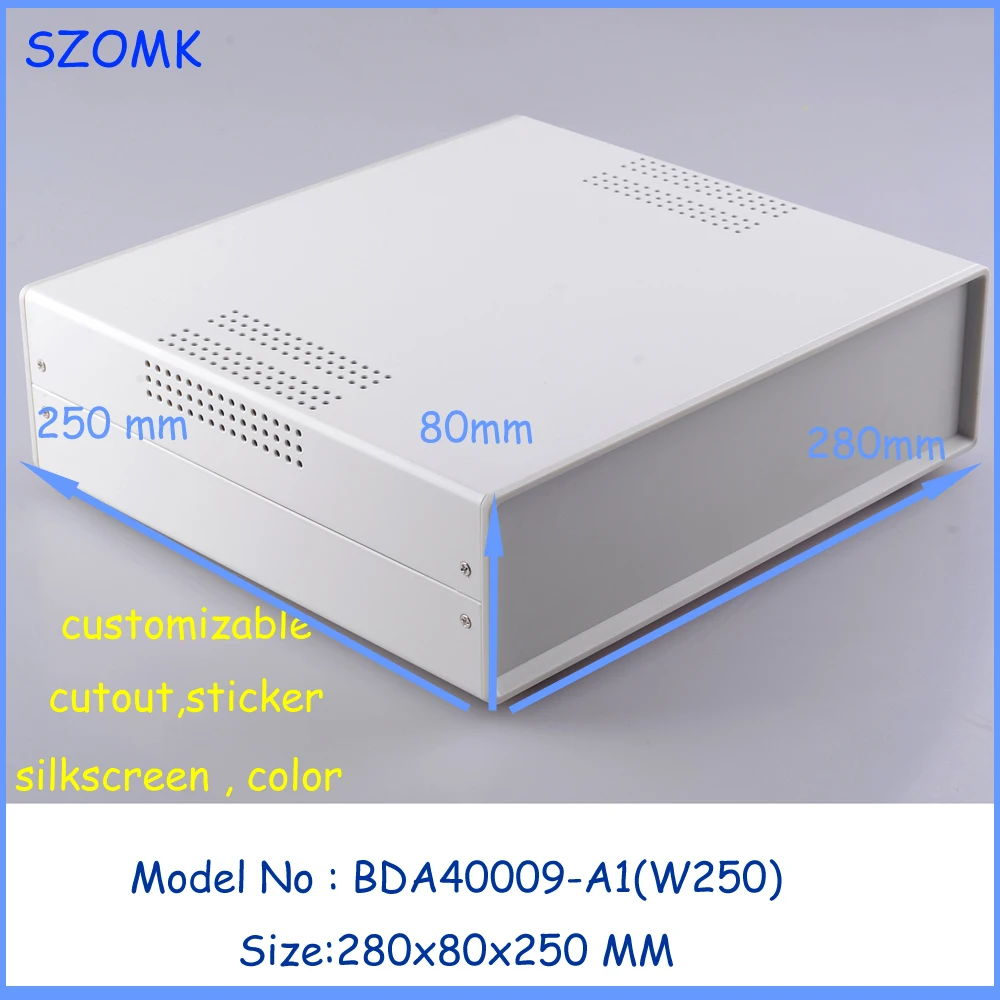 (1pcs)280x80x250mm electronic project box extrusion enclosure housing electronic box steel iron housing project case 1pcs 220x120x325mm new electronics project box pcb holder steel iron housing project case extrusion enclosure housing
