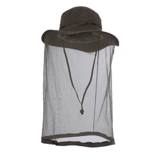 Противомоскитная маска шляпа с сеткой для головы Защита лица джунгли сбор мед Пешие прогулки езда Рыбалка Солнцезащитная шляпа