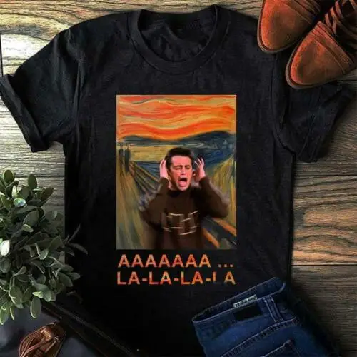 

Phoebe Buffay's Scream Aaaaaa La-la-la-la T Shirt Dark Heather Cotton Men S-3XL