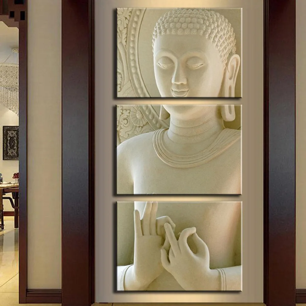 Clstrose Canvas Prints Modern Buddha Religon Culture Wall Painting Clstrose Canvas Prints Modern Buddha Religon Culture Wall Painting White Marble Contemporary Art Oil For In Calligraphy From