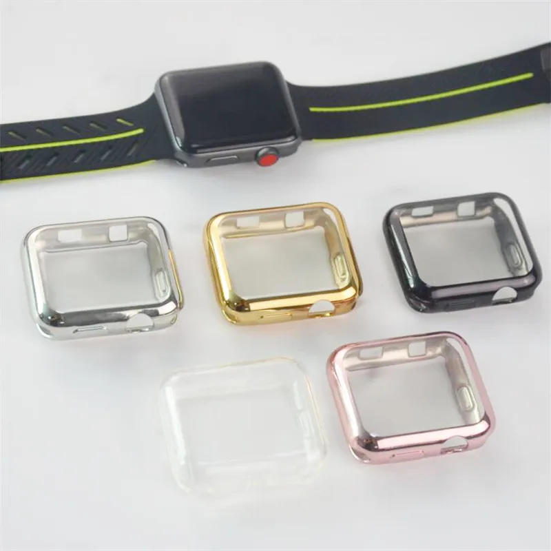 Чехол для Apple Watch 3/2/1 42 мм 38 мм мягкий прозрачный ТПУ защитный чехол для Apple Watch Series 1 2 3