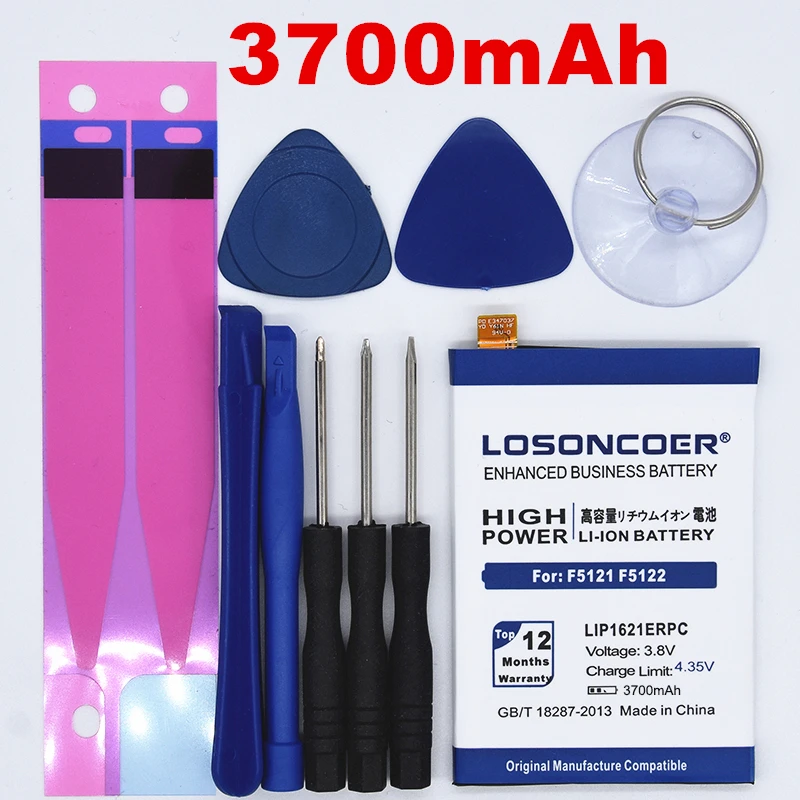 

2019 New LOSONCOER LIP1621ERPC 3950mAh Battery For Sony Xperia X F5121 F5122 F5152 5.0" / For Xperia L1 G3311 G3312 G3313 5.5"
