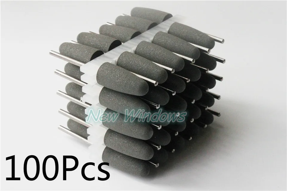 100 шт. серая силиконовая резиновая полировка 2 35 мм|polishing burs|silicon rubber polishdiamond burs |