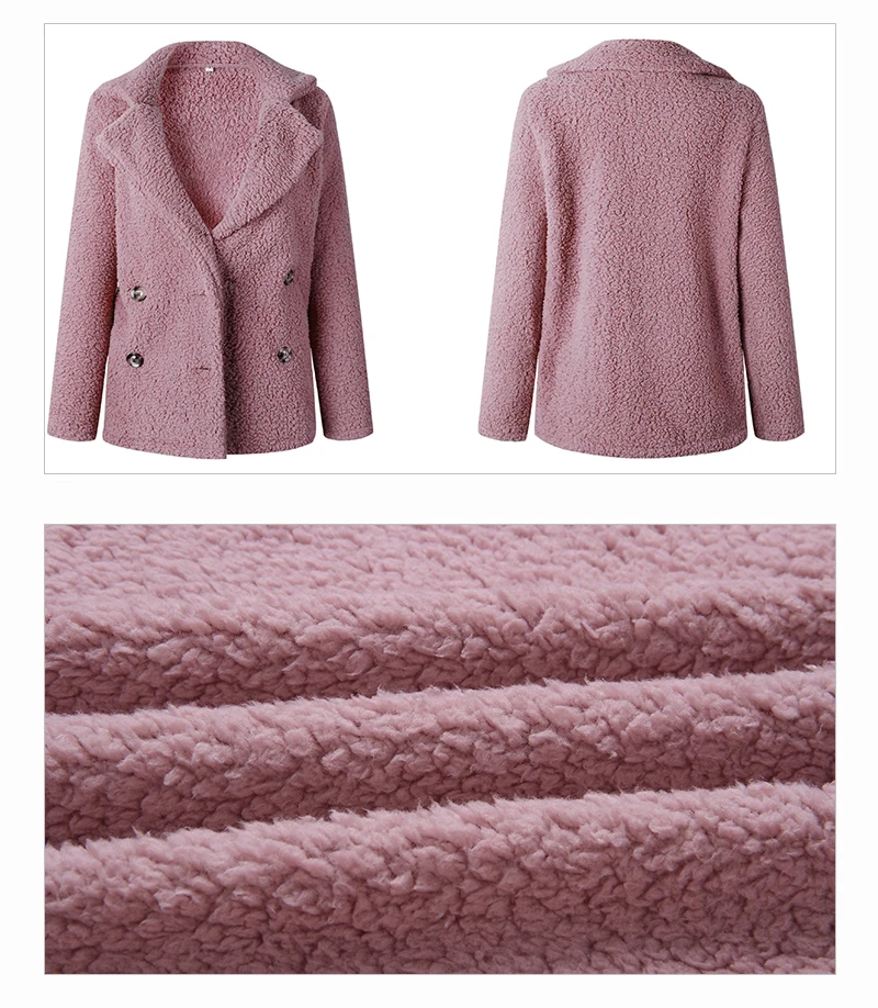 Warm Winter Coat Women Faux Fur Fleece Jacket Casual Woman Long Sleeve Overcoat Fourrure Femme 2018 Plus Size Coats And Jackets (19)