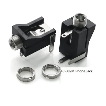 

10pcs Screw Phone Jack 3.5mm 3 pin mono channel socket for 2 poles earphone plug through hole DC30V 0.5A