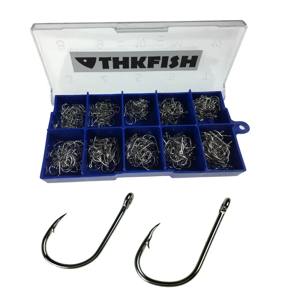 500 Pcs 3 12 Silver Freshwater Fishing Hooks Fishhooks Barbed Hooks