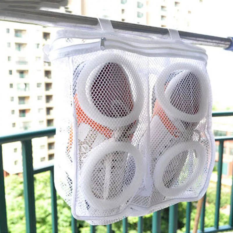 

Hanging Dry Mesh Laundry Shoes Bags Wash Machine Home Storage Organizer Accessories