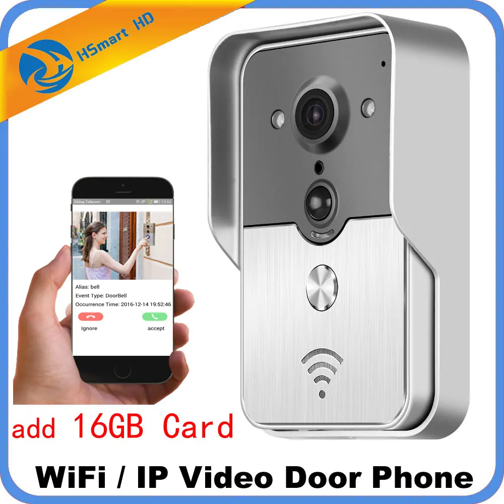 comprar Campainha Do Telefone Da Porta de Intercomunicação Sem Fio De Vídeo wi fi Apoio Cartão SD POE fonte de alimentação Wi fi 3g IOS Android para iPad tablet Telefone inteligente