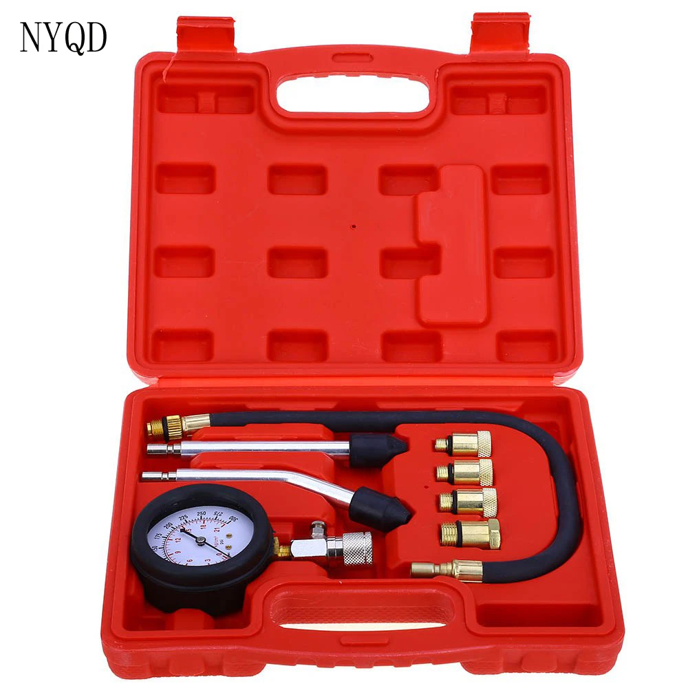 

Fast delivery FedEx Petrol Gas Engine Cylinder Compressor Gauge Meter Test Pressure CompressionTester Leakage Diagnostic Post