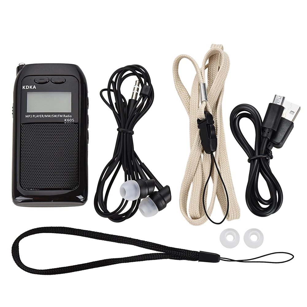 

Mini Portable LCD Display Pocket Radio Fm Am Sw Mw Digital Tuning Radio Receiver HIFI Sound Mp3 Music Player Video