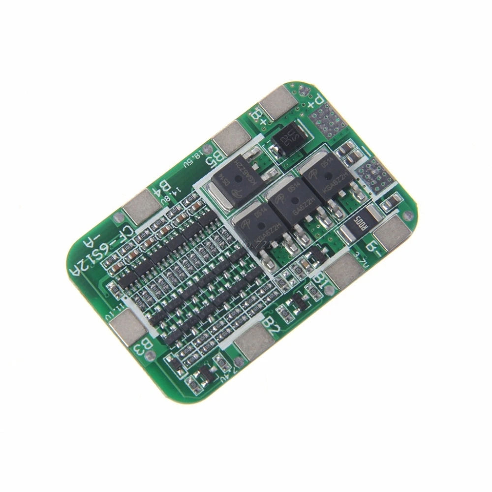PCB плата 6S 15A 24V BMS для 6 упаковок литий ионный аккумулятор 18650 элементы питания