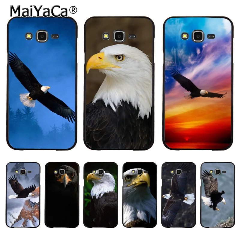 Чехол для samsung j7 j8 j4 j6 j2pro a9 a8 a6 2018 MaiYaCa black eagle fly the sky | Мобильные телефоны и