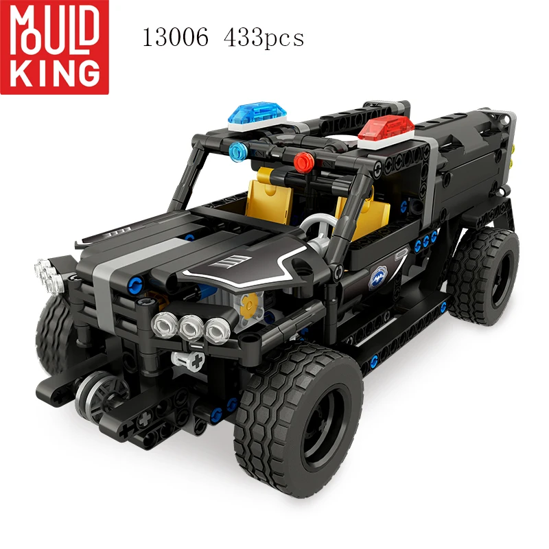 

Mould King Technic RC Car Toy 13006 SWAT Team Police Truck Remote Control Building Blocks Kits Bricks Legoing Toys For Kids