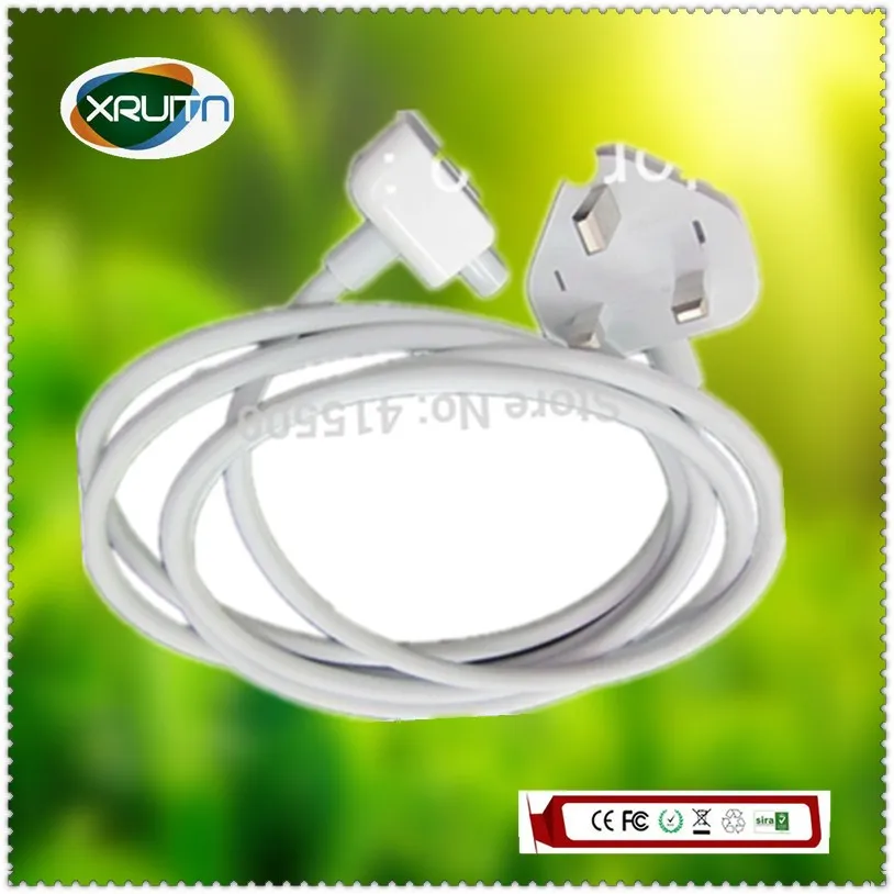 Free Shipping 1.8M Original UK AC Extension Cable For Apple Macbook Free Shipping