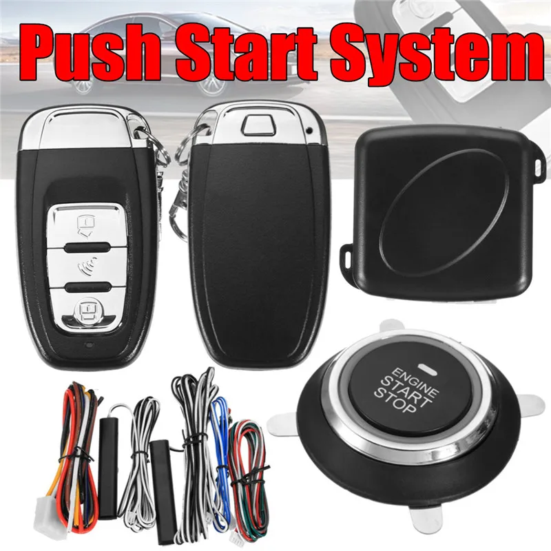 Alarm start. Auto smart start alarm system. q6a smart button start system.