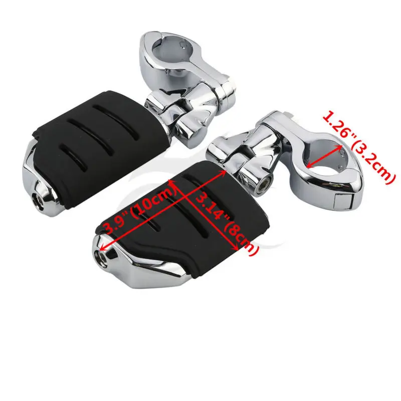 32 мм 1 1/4 &quotFootpeg зажимы для ног монтажный комплект Harley Softail Honda Suzuki|Подставки под