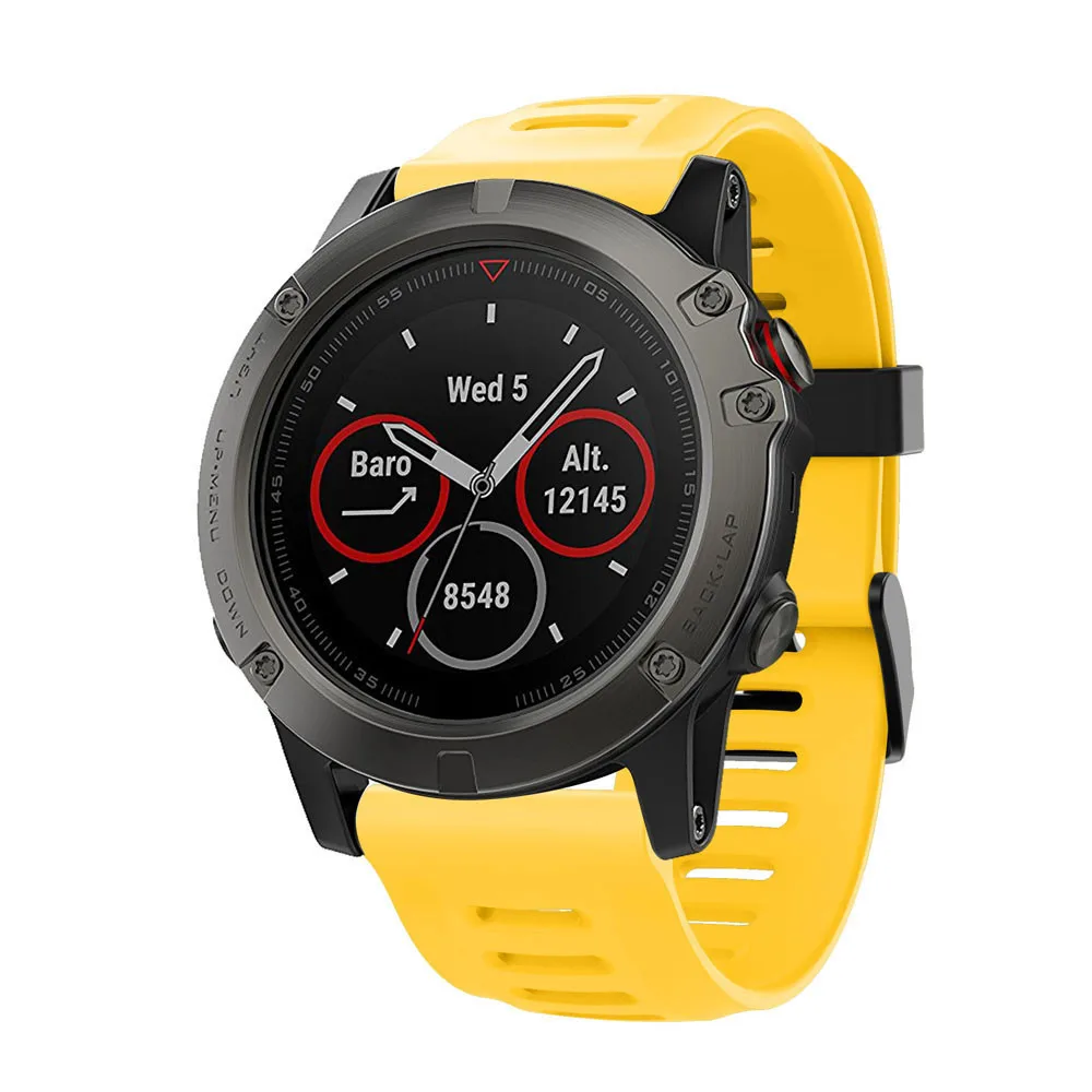 Спортивный Браслет для Garmin Fenix 5X Plus, умные часы, спортивная мягкая замена для силиконового ремешка, полосы, аксессуары для наручных часов l1011#2