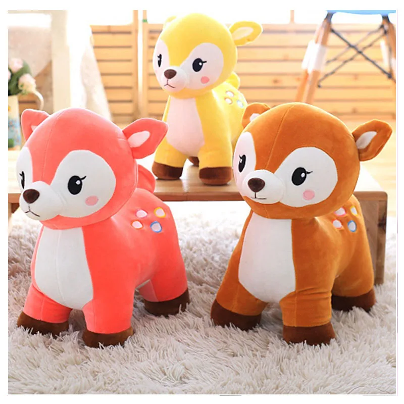 New Cute Deer Plush Doll Toys Birthday Gift Preschool Children's