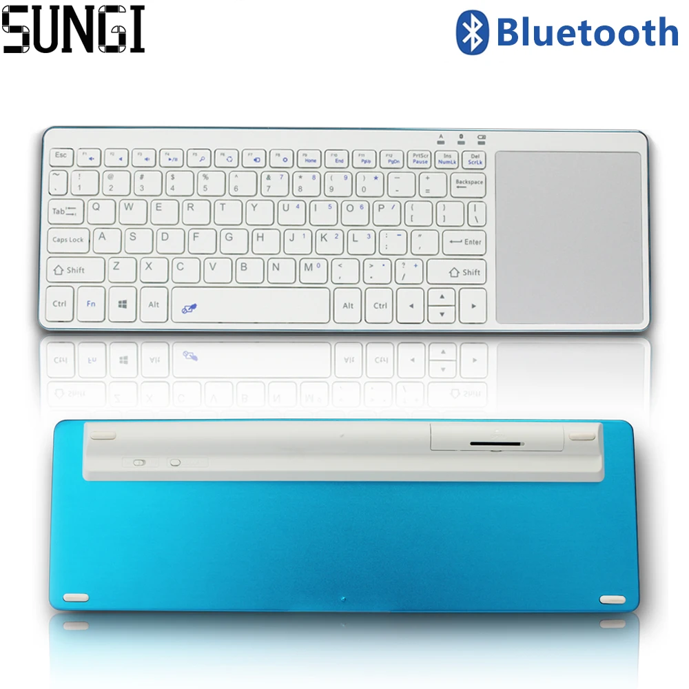 Ultra Thin Mini Wireless Bluetooth Keyboard QWERTY Portable Lightweight
