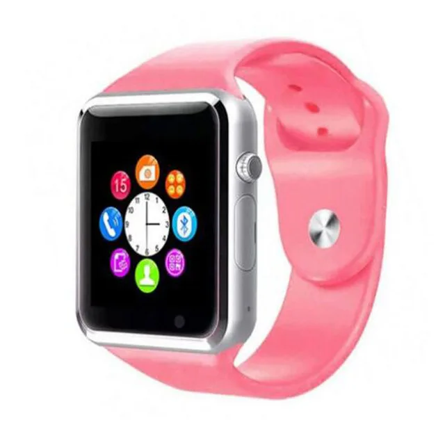 Смарт-часы GT08 для Apple Watch, мужские и женские наручные часы на Android, умная электроника, умные часы с камерой, поддержка sim-карты TF, PK Y1 - Цвет: A1 Pink