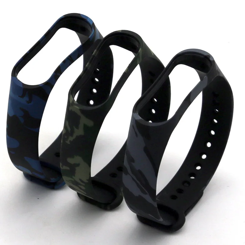 

Smart Bracelet Replace Silicone Wrist Band Smart Bracelet Accessories Camouflage Bracelet Band wrist strap For Xiaomi MI Band 3