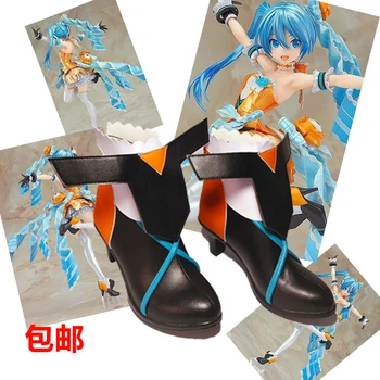 

Vocaloid Project DIVA-2nd Hatsune Miku Orange Blossom Cosplay Shoes