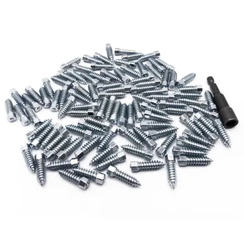 

Marrkey 100PCS Winter Tire Studs/Snow Spikes for Tires/Snow Chains for Truck/Loaders/Dumper/Tractors/Heavy Equipment/Farm/Ming
