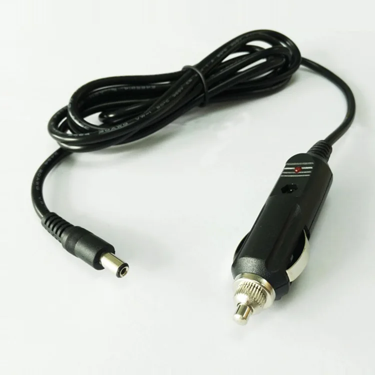 2m Car Charger Plug to DC5.5*2.1 Plug Quick Connector 5A/2464/20AWG