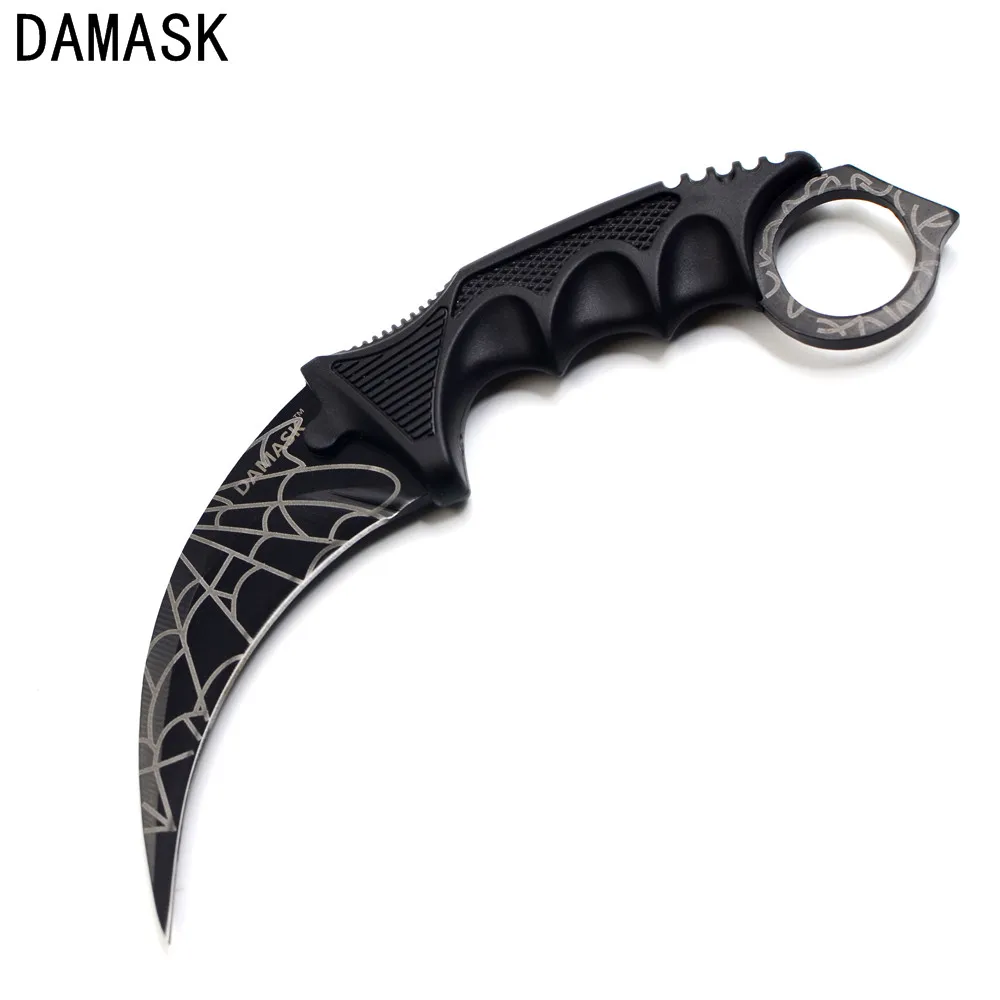 Damask очень острое лезвие Походный нож боевой тактический инструмент для