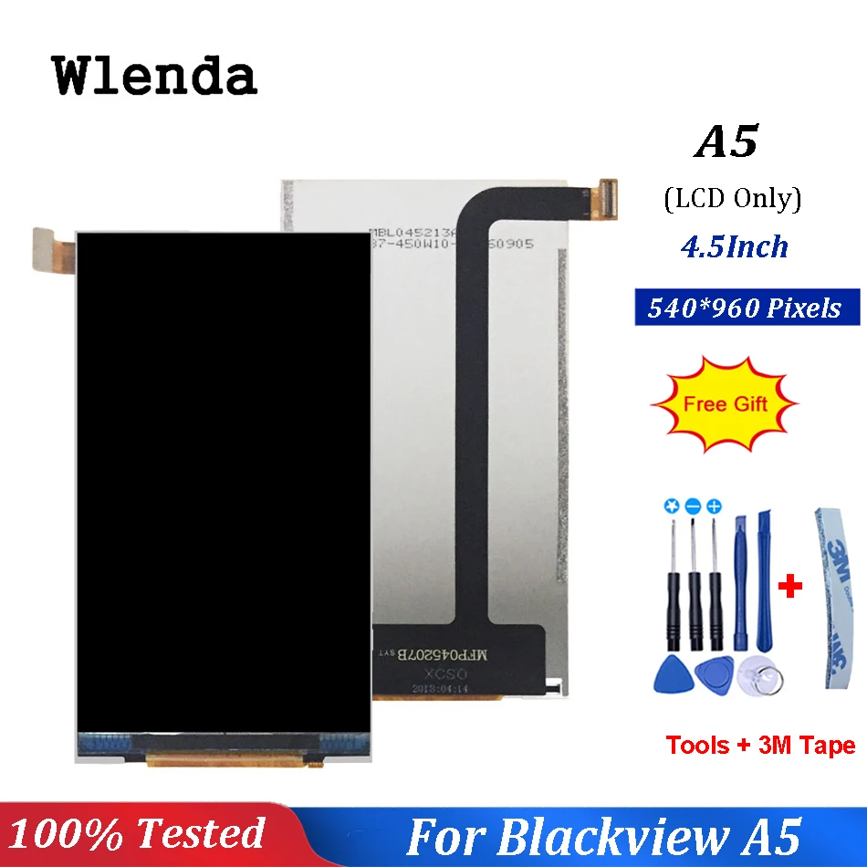 100% протестированный 4 5 дюймов для Blackview A5 ЖК дисплей экран запасные части 540*960