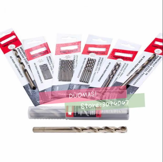 Spedizione Gratuita 10 Pz 0.3Mm-3.0Mm M42 Punte Hss-Co M35 Cobalto Acciaio Ad Alta Velocità Twist Drill In Acciaio Inox (1.0/2.0/3.0Mm)