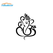 11*14cmelephant sinal meditação decalque yoga estilo boho etiqueta do carro arte vinil iluminação zen decalques da janela do carro nova chegada l738