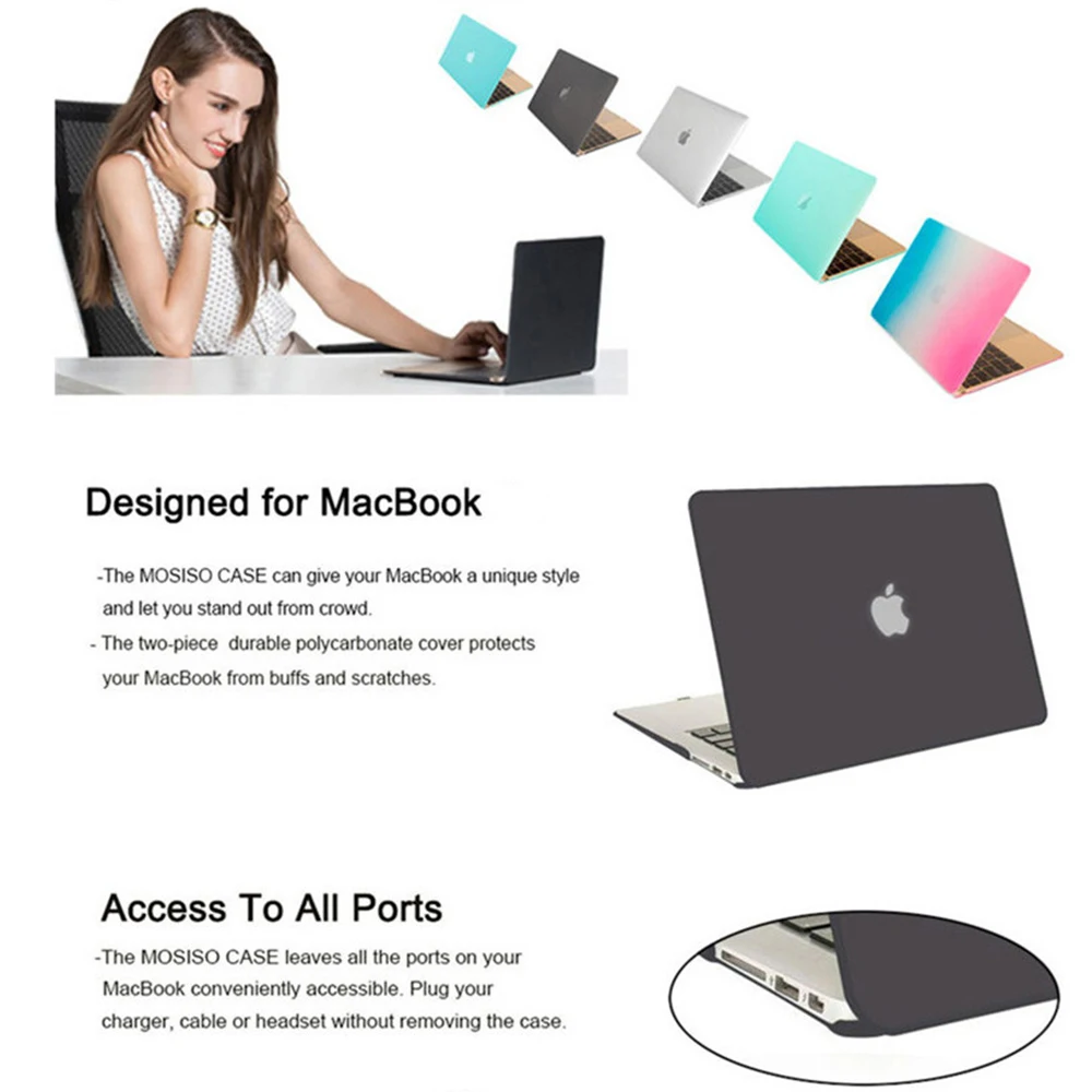 Твердый чехол Mosiso для Macbook Air 11 2013 A1465 A1370 Mac Air Netbbook Coque, аксессуары