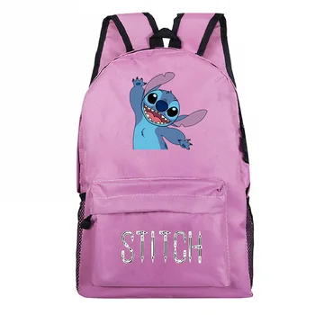 

2019 New Kawaii Stitch Backpack Students Teens School Book Bags Fashion New Pattern Beautiful Laptop Mochila for Boys Girls