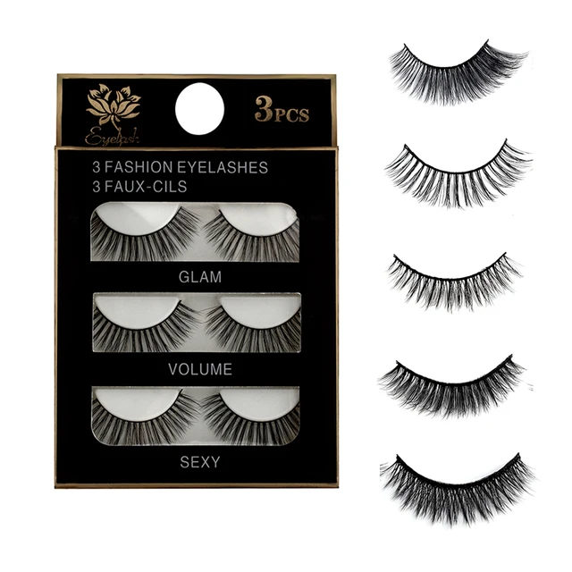 Best Offers 3 Pairs Natural False Eyelashes Beauty Make up Thick Cross Voluminous Messy Style Eye Lashes Extension Women Fashion Makeup Tool Best Offers 3 Pairs Natural False Eyelashes Beauty Make up Thick Cross Voluminous Messy Style Eye Lashes Extension Women Fashion Makeup Tool