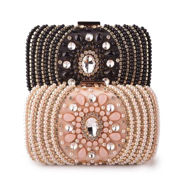 

women pink/black evening bag Luxury Rhinestone clutch bag crystal handbags party purse wedding bag pochette Purses female wallet