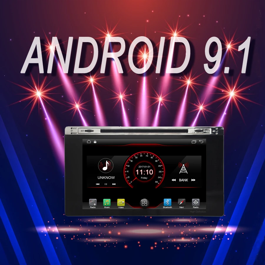 Best car multimedia Player Android 9.1 Car GPS radio DVD for TOYOTA Alphard Auris Vios Harrier Innova Corolla Fortuner Estima 2017