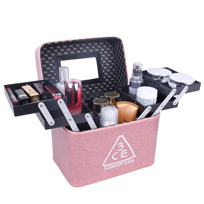 

Women Folding Multilayer Professional Large Capacity Makeup Box Waterproof Cosmetic Organizer Portable Travel Storage Case