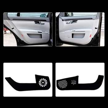 

4pcs Fabric Door Protection Mats Anti-kick Decorative Pads For Benz S Series 2012-2015