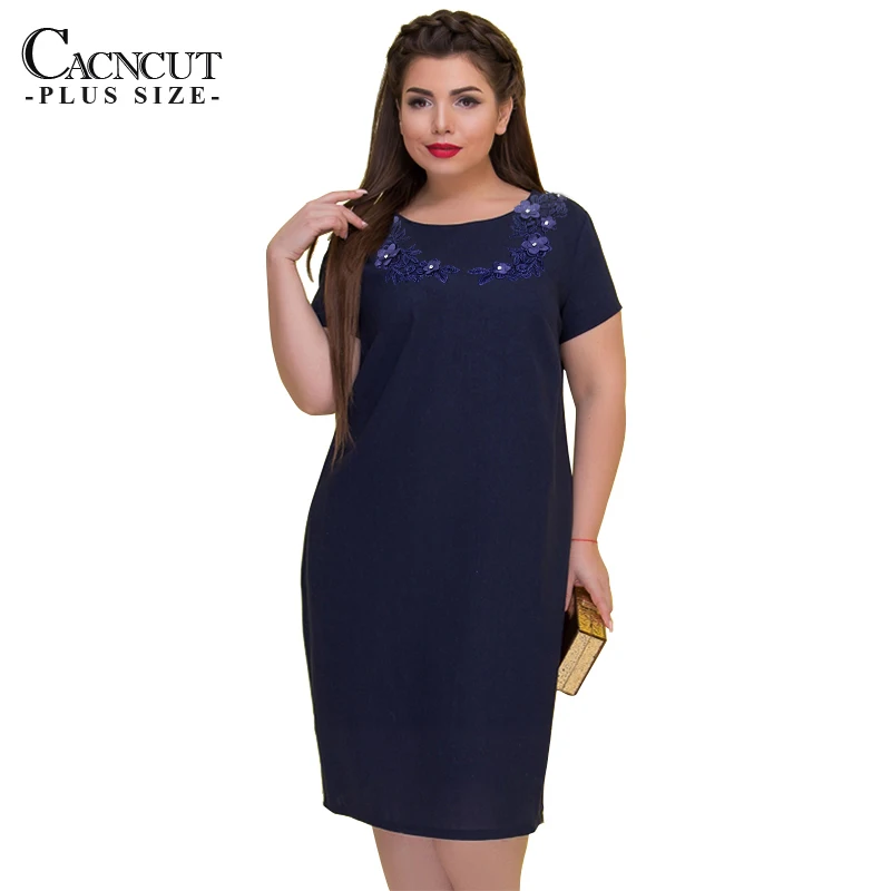 

Plus Size 5xl 6xl Summer Women Dress Floral Big Size Straight Dress Casual Party Dress Large Size Women Clothes vestido 2019