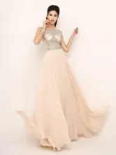 Auf Lager neue 2015 Prom Pageant Abendkleider formale Kleider Mit Nude Red Aqua Voll Perlen Top Sheer Ausschnitt Abendkleid