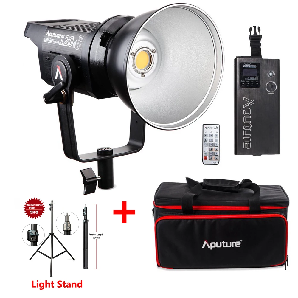 Aputure LS 120D II 120d Mark Light Storm COB светодиодный осветительные наборы для студии Bowens