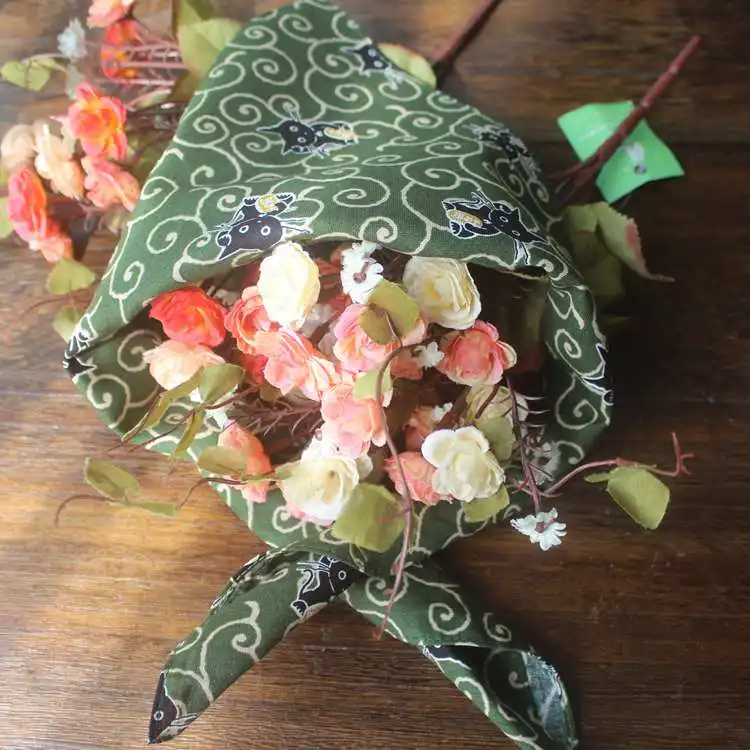  Japanese style furoshiki cotton 100% /handkerchief kerchief cat printed 52cm/Many Uses